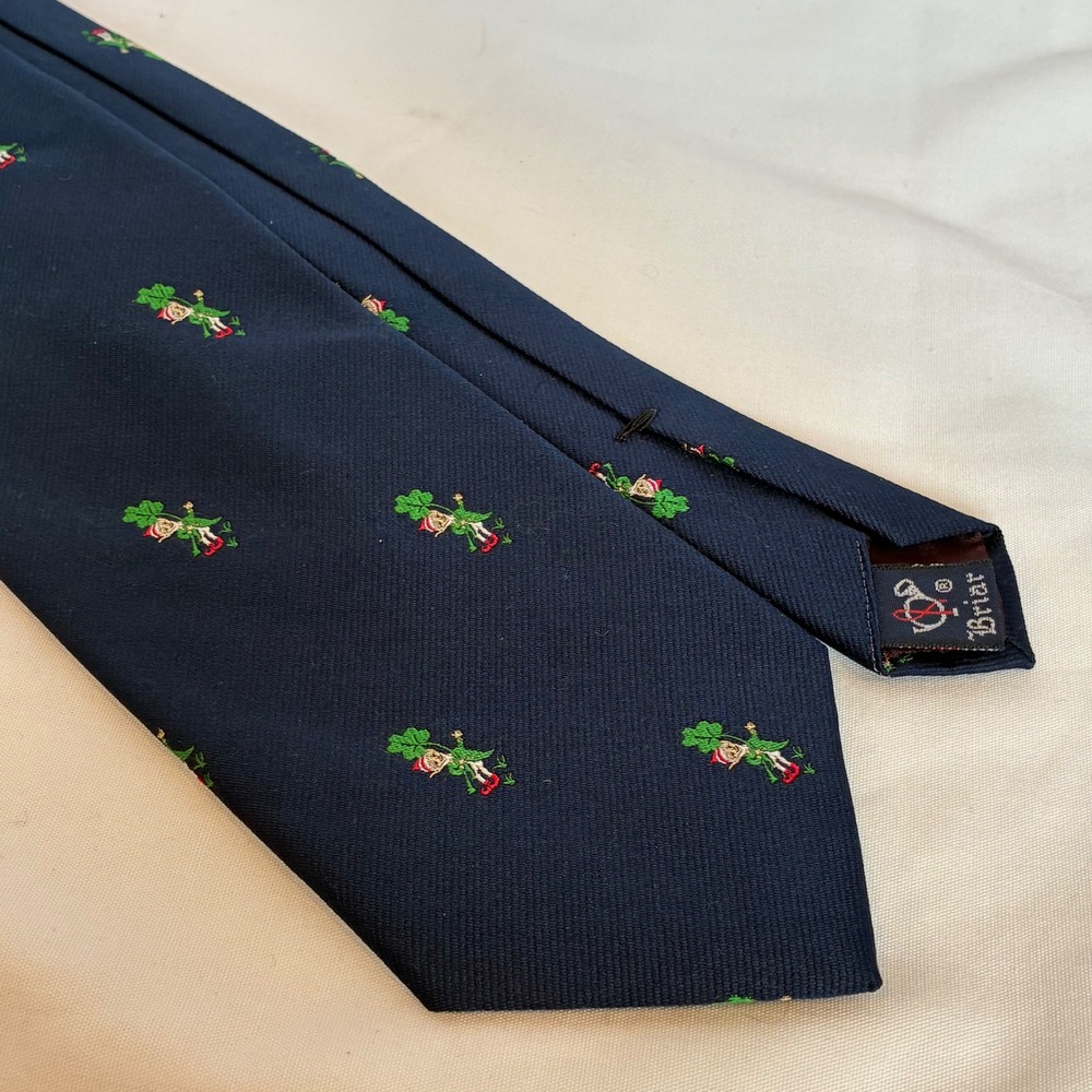 Briar Necktie Leprechaun Shamrock St Patricks Day Irish Lucky Clover Preppy